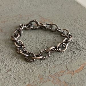 David Yurman Large cable link bracelet.